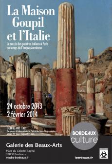 Affiche de l'exposition La Maison Goupil et l'Italie