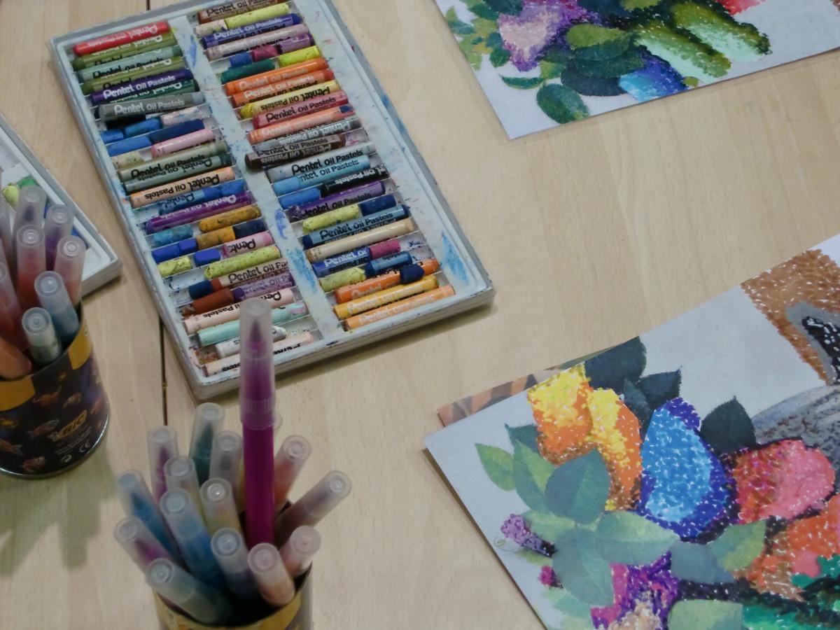 Photos d'un atelier (crayons)