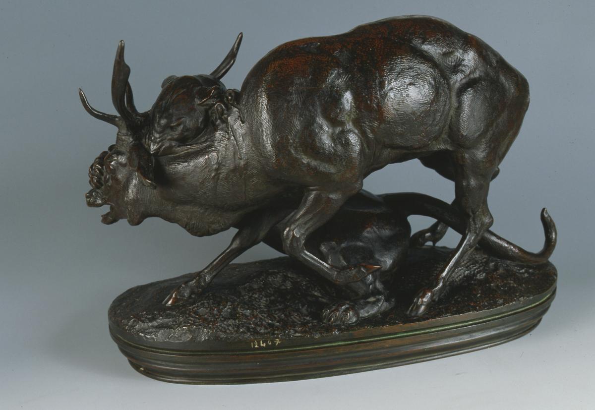 Panthère saisissant un cerf © Musée des Beaux-Arts-mairie de Bordeaux. Cliché F.Deval Panthère saisissant un cerf © Musée des Beaux-Arts-mairie de Bordeaux. Cliché F.Deval