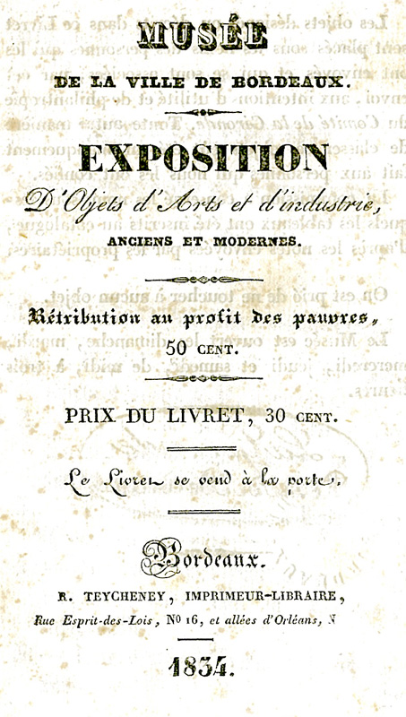 Lien vers le catalogue de l'exposition de 1834 (PDF - OCR)