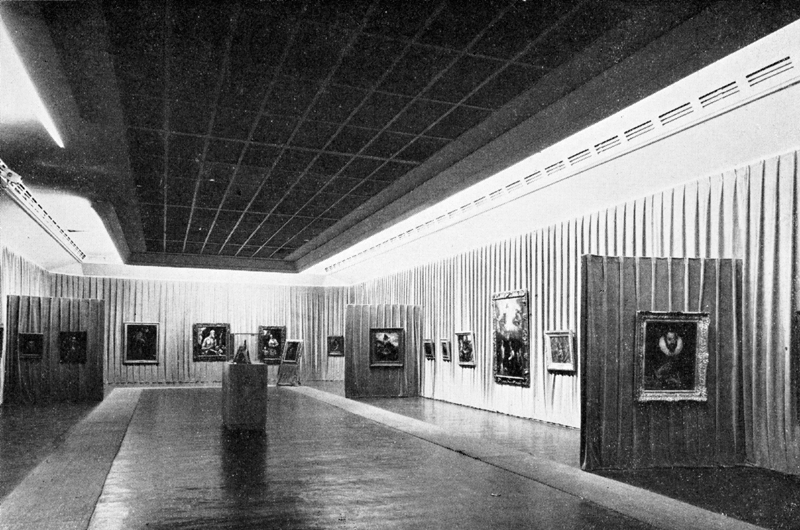Vues des salles du 1er étage de la galerie pendant l'exposition Le Greco, 1953. Photo Sud-Ouest, cliché Puytorac, publié dans la Revue Historique de Bordeaux, 1953 
