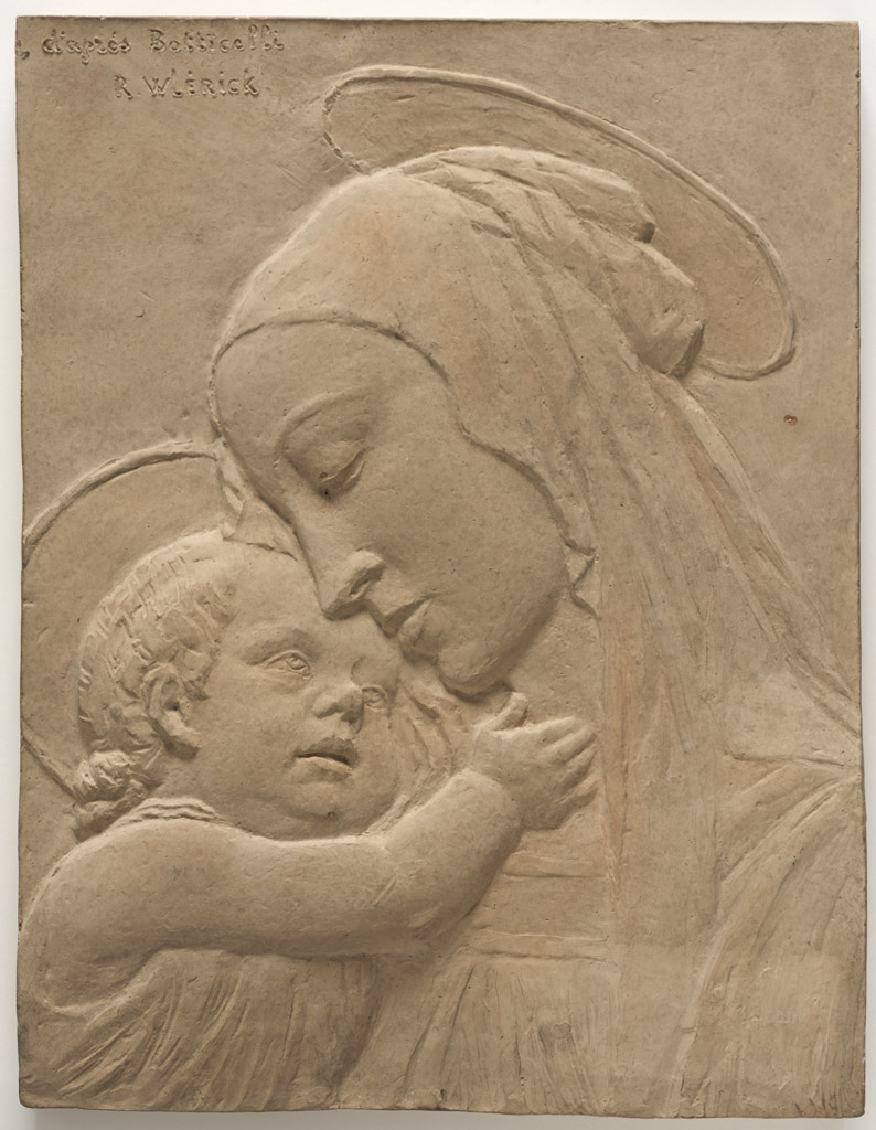 Lien vers la notice de l'oeuvre de R. Wlerick "Vierge à l'enfant d'après Botticelli" (c) Musée des Beaux-Arts - Mairie de Bordeaux. Cliché F. Deval 