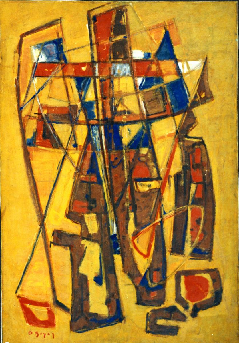 Odette Boyer-Chantoiseau. Les trois croix, 1951. Collection particulière
