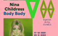 Affiche de l'exposition "Body Body" de l'artiste Nina Childress au Frac Bordeaux