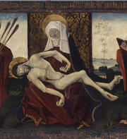 Détail - Hans Clot, Vierge de Pitié. Musée des Beaux-Arts de Bordeaux