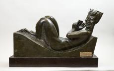 Don de Jean-François Callède au musée des Beaux-Arts de Bordeaux – Alexandre Callède – Faune couché à la flûte de Pan (dit aussi L’Après-midi d’un faune)