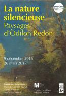 Affiche de l'exposition La nature silencieuse. Paysages d'Odilon Redon, présentée à la Galerie des Beaux-Arts de Bordeaux, 2016
