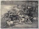 Lithographie de Goya, combat de taureaux 1825. © Musée des Beaux-Arts